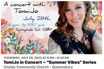 TomiJo in Concert ~ Summer Vibes Series